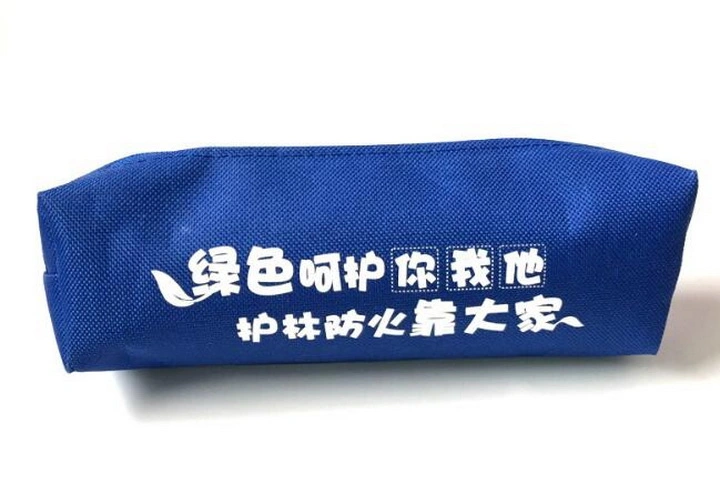 Promotional Customized Logo Printed Travel Makeup Pouch Pen Pencil Bag