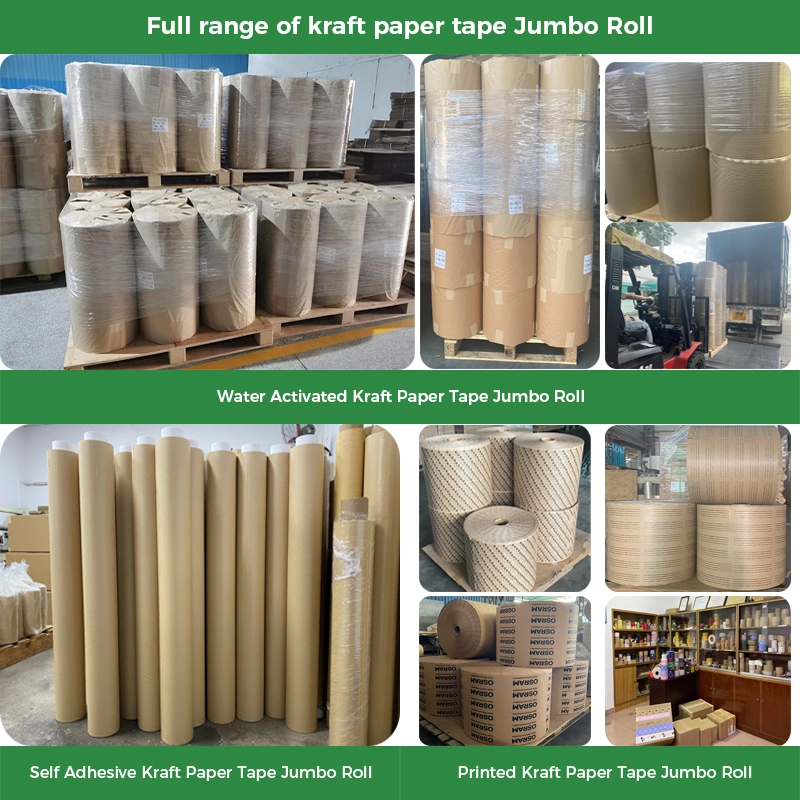 Enhanced Water-Free Kraft Paper Tape Hot Melt Self Adhesive Kraft Paper Tape Hot Melt Self Adhesive Reinforced with Fiberglass