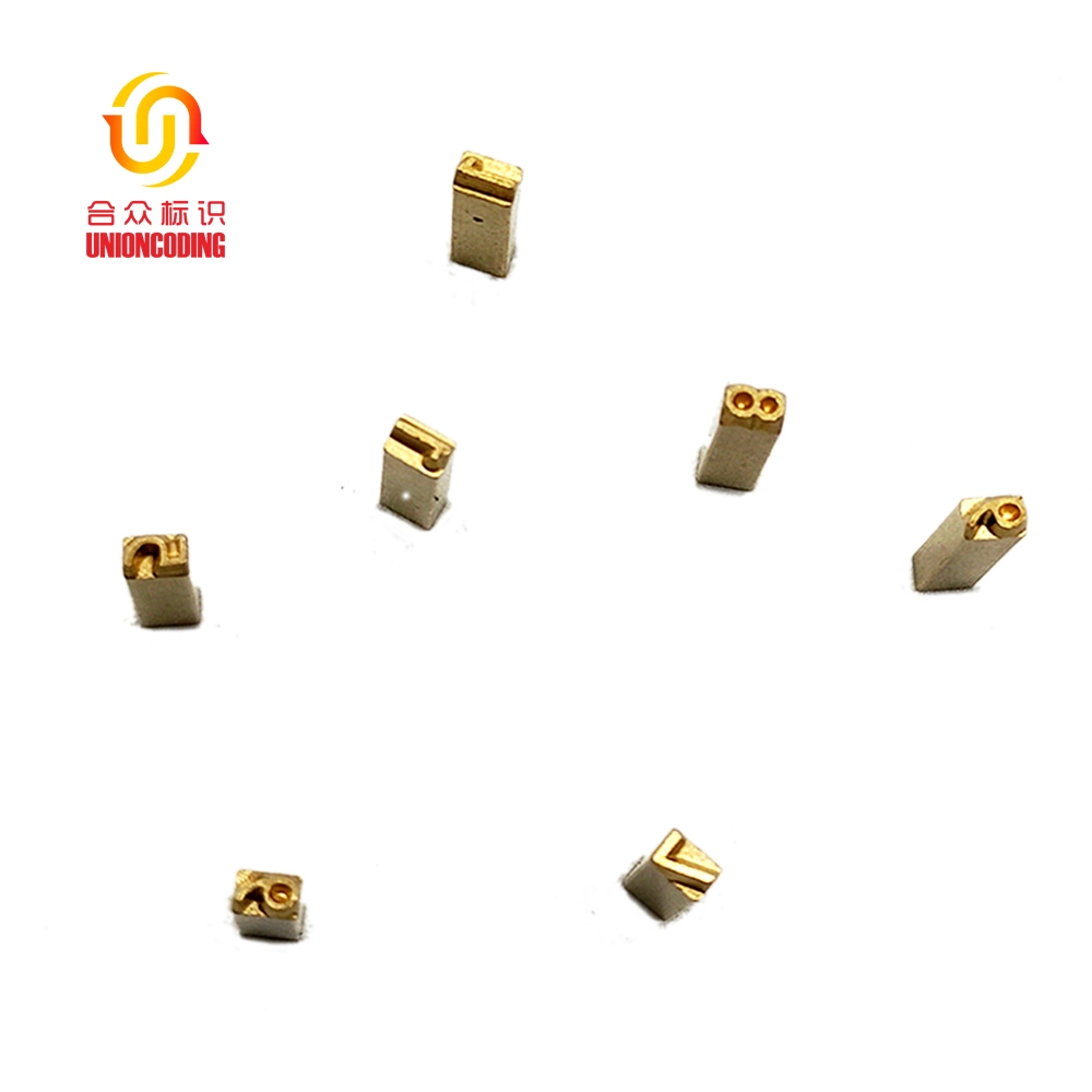 Stainless Steel Hot Stamping Letters for HP30 Expiration Dating Machine / Brass Types for Coding Printing Machine