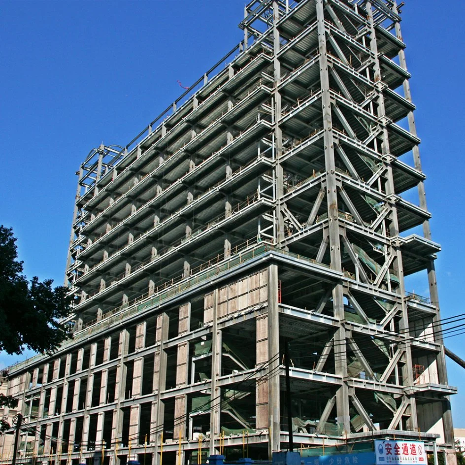 Construction de structure en acier pour hôtel préfabriqué à ossature de bâtiment de grande hauteur.