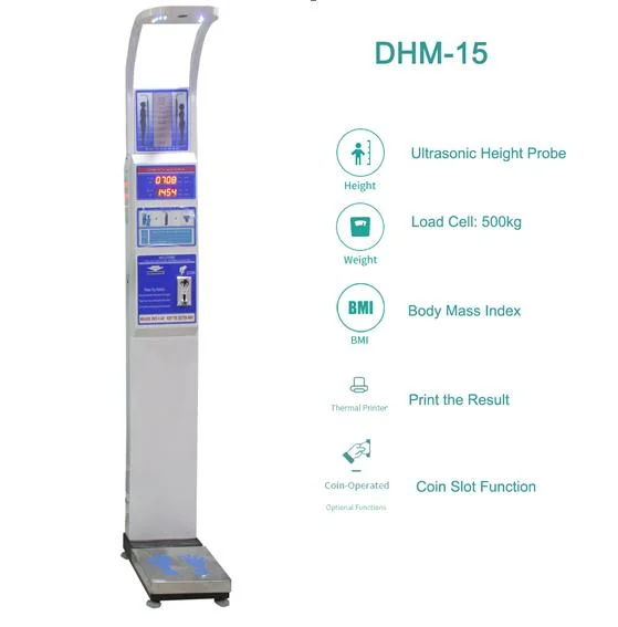 Coin Operation Electronic Vending Body Height and Weight Scale