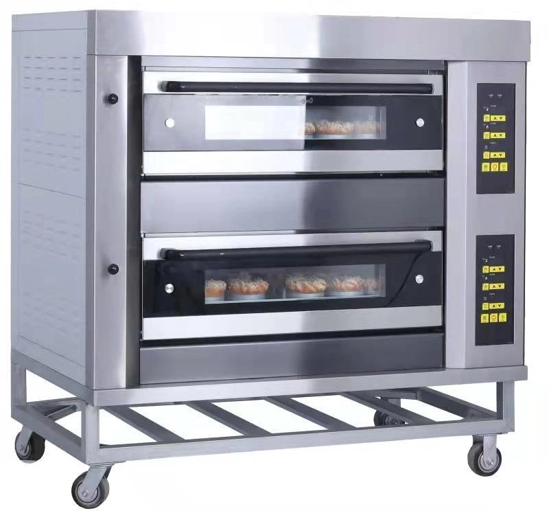 التجارة الصناعية الغذاء صناعة معدات آلات آلات آلات سعر كبيرة 1 2 3 4 Deck Gas Electric Cake Horno Pizza Toaster خبز مخبز خبز فرن الخبز