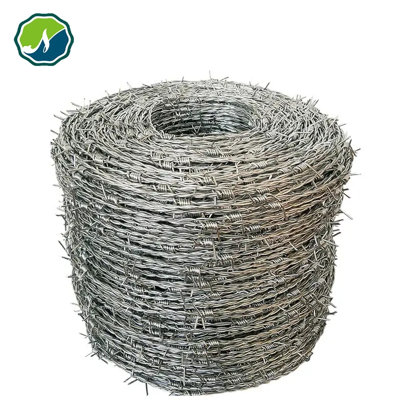 Aço inoxidável galvanizado galvanizado com imersão a quente fábrica arame farpado de aço inoxidável vedação Fencing Preço do fio