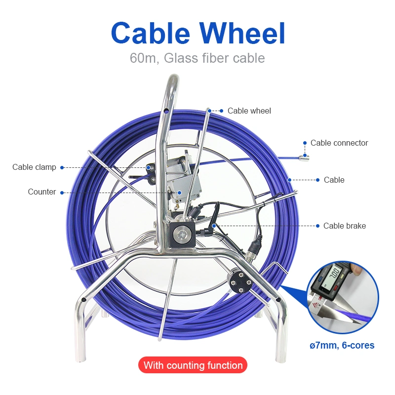 Wopson 200FT Auto Balance IP68 Sewer Inspection Camera