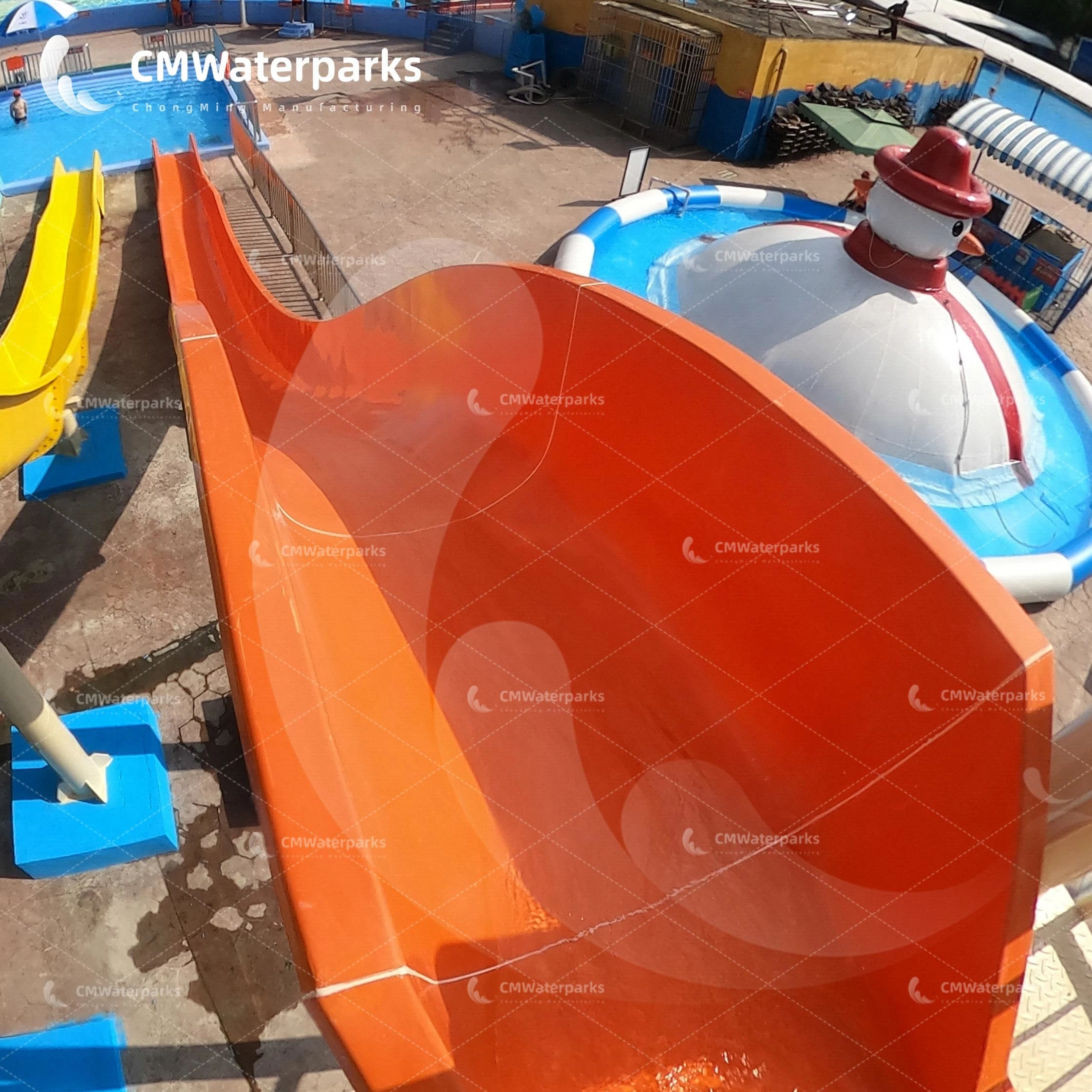 Factory Price Fiberglass Dual Tube Water Slide Swimming Pool Slides Fiberglass for Sale
