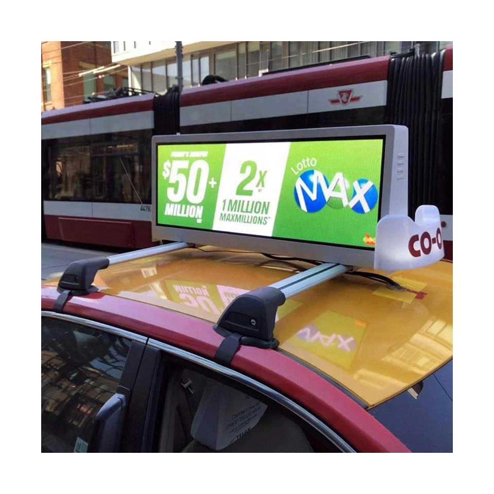 Outdoor Wasserdicht hohe Auflösung HD Taxi Top Car Board Panel LED-Display