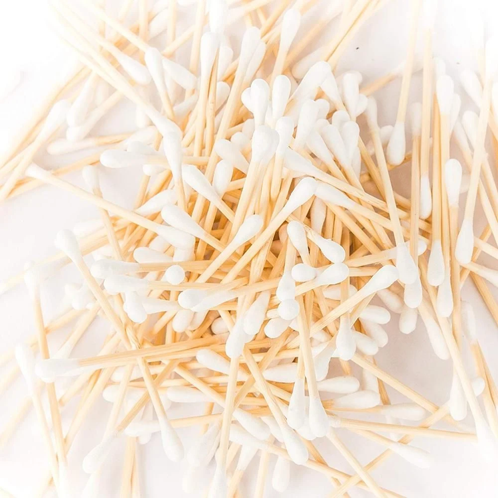 Eco-Friendly 100 Bamboo Cotton Buds 100% Natural Biodegradable Wooden Ear Swabs