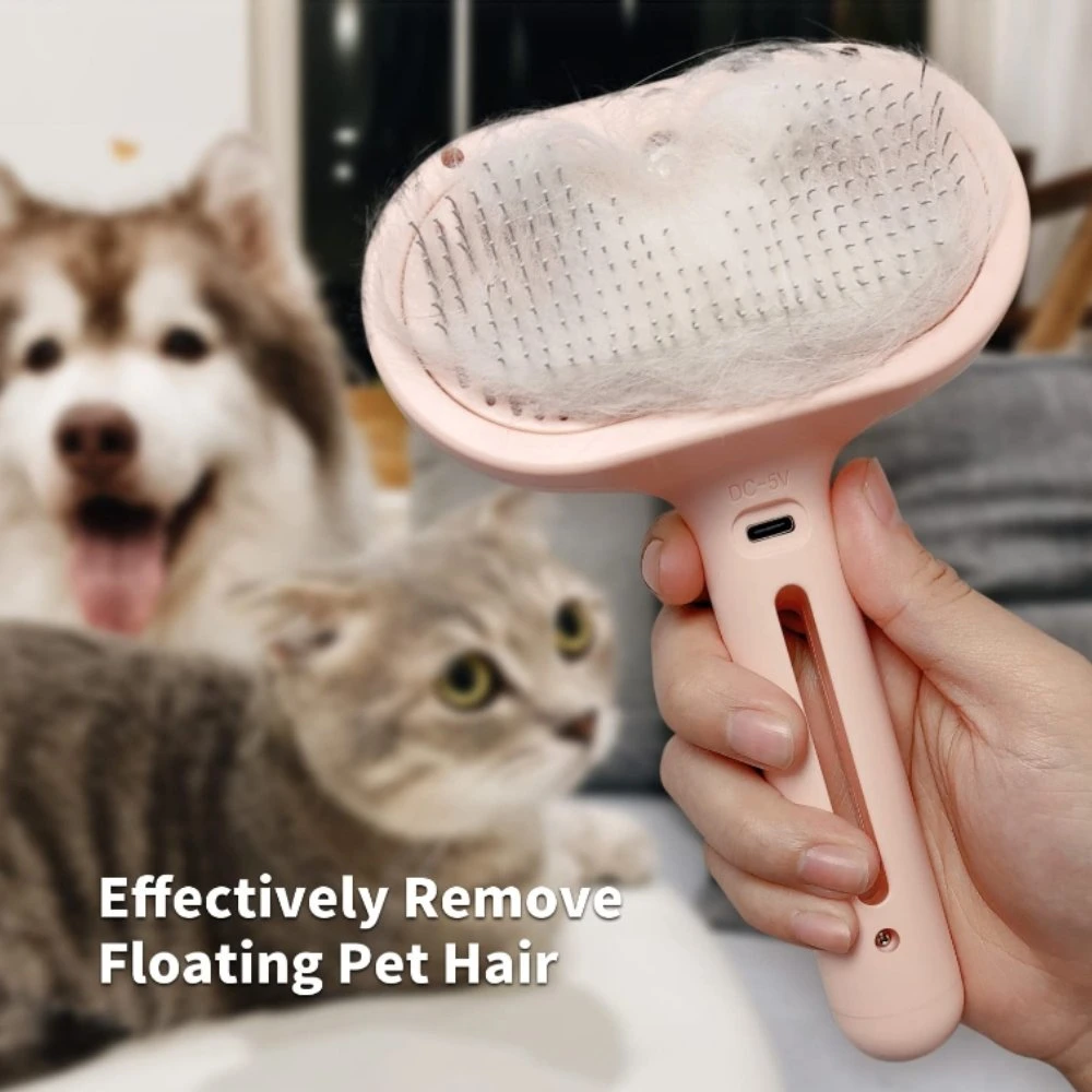 Escova para cães com limpeza automática em spray adequada para longos e curtos Cães e gatos do cabelo