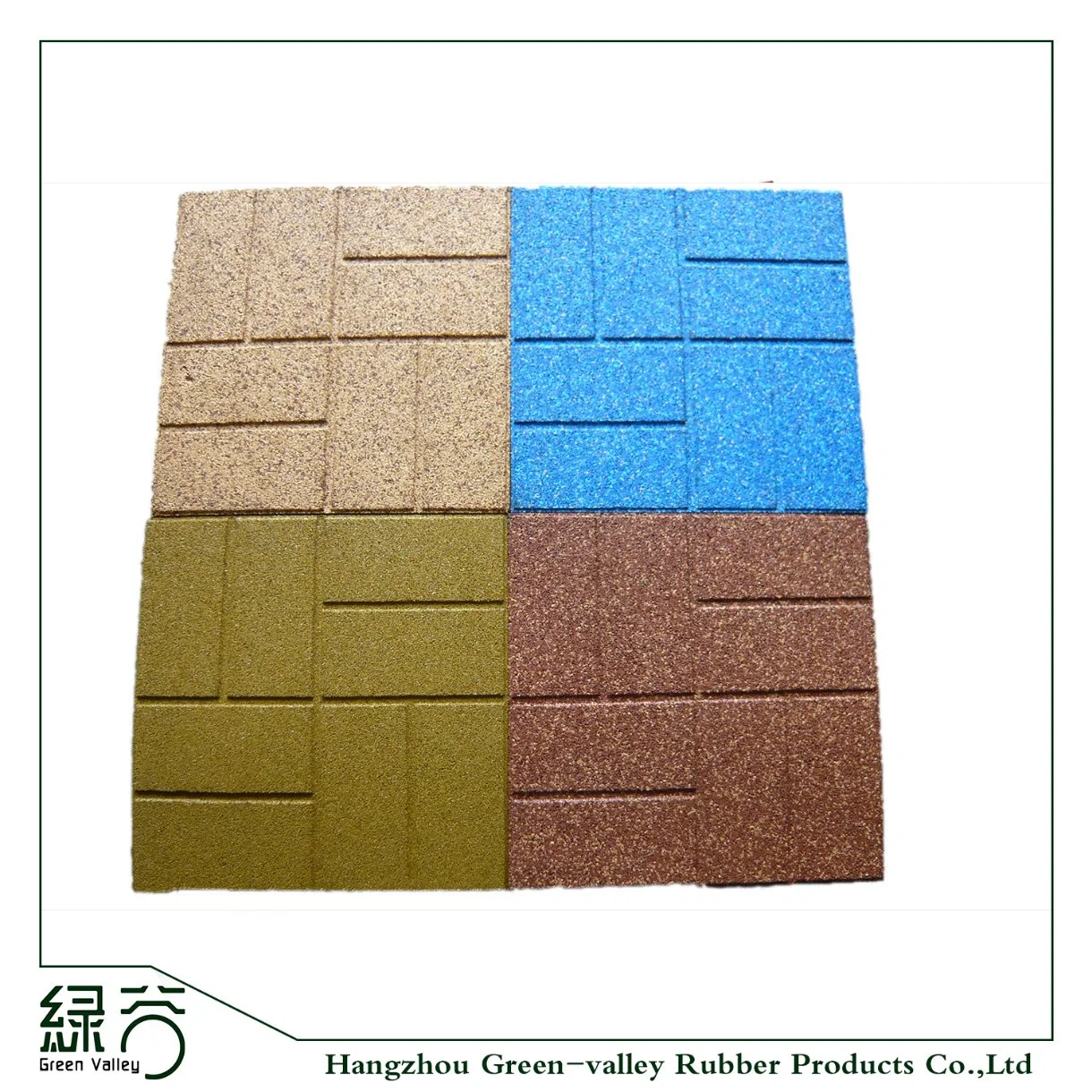 Cheap Price Outdoor Anti-Slip Flooring Brick Recycled Rubber Mat for Walkway