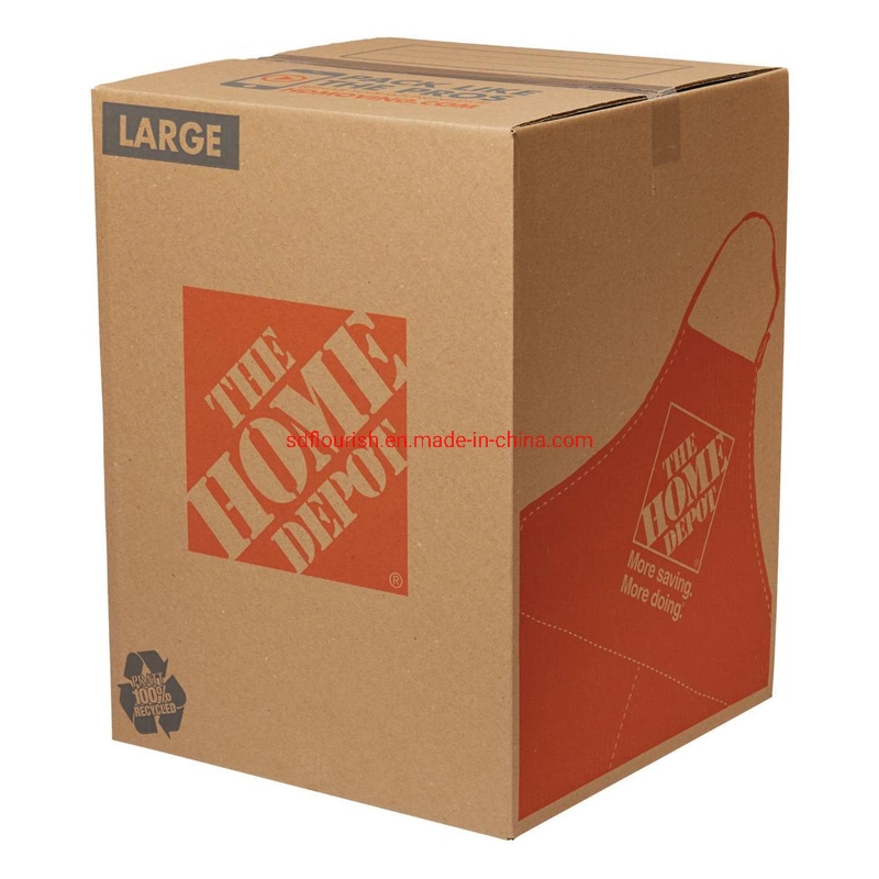 Rectangular Corrugated Paper Electronics Lamp Packaging Box