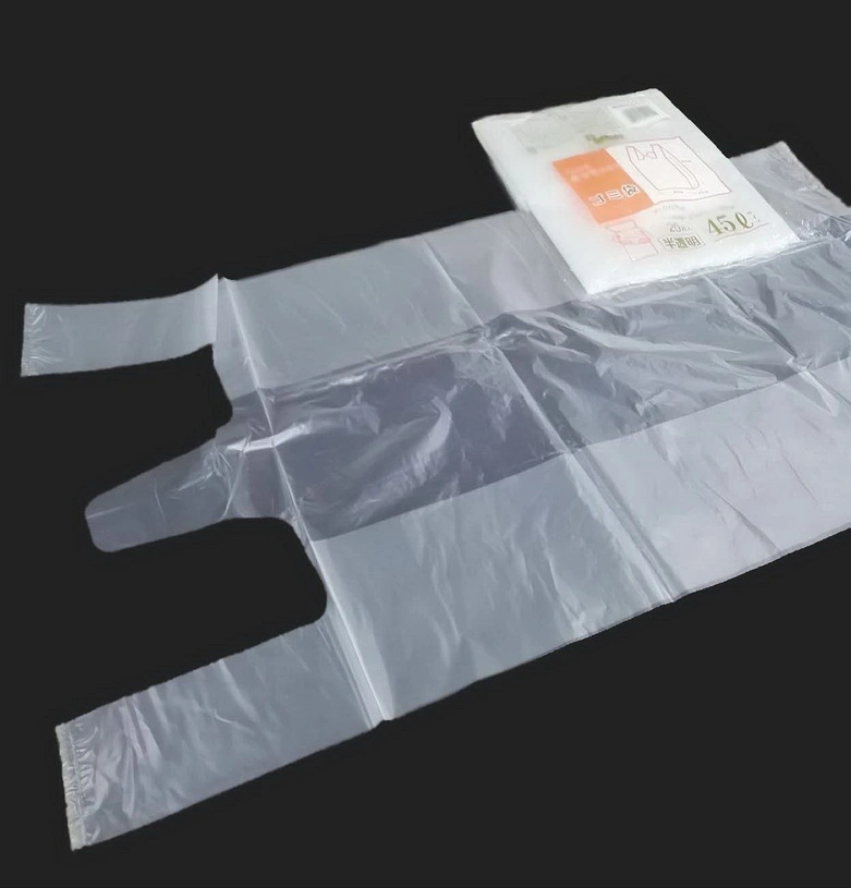 Thank You Printed Heavy Duty Clear Plastic Grocery T-Shirt Bags