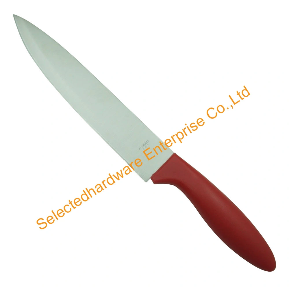 7-Piece Stainless Steel Kitchen Knife Set in Red Colour Handle