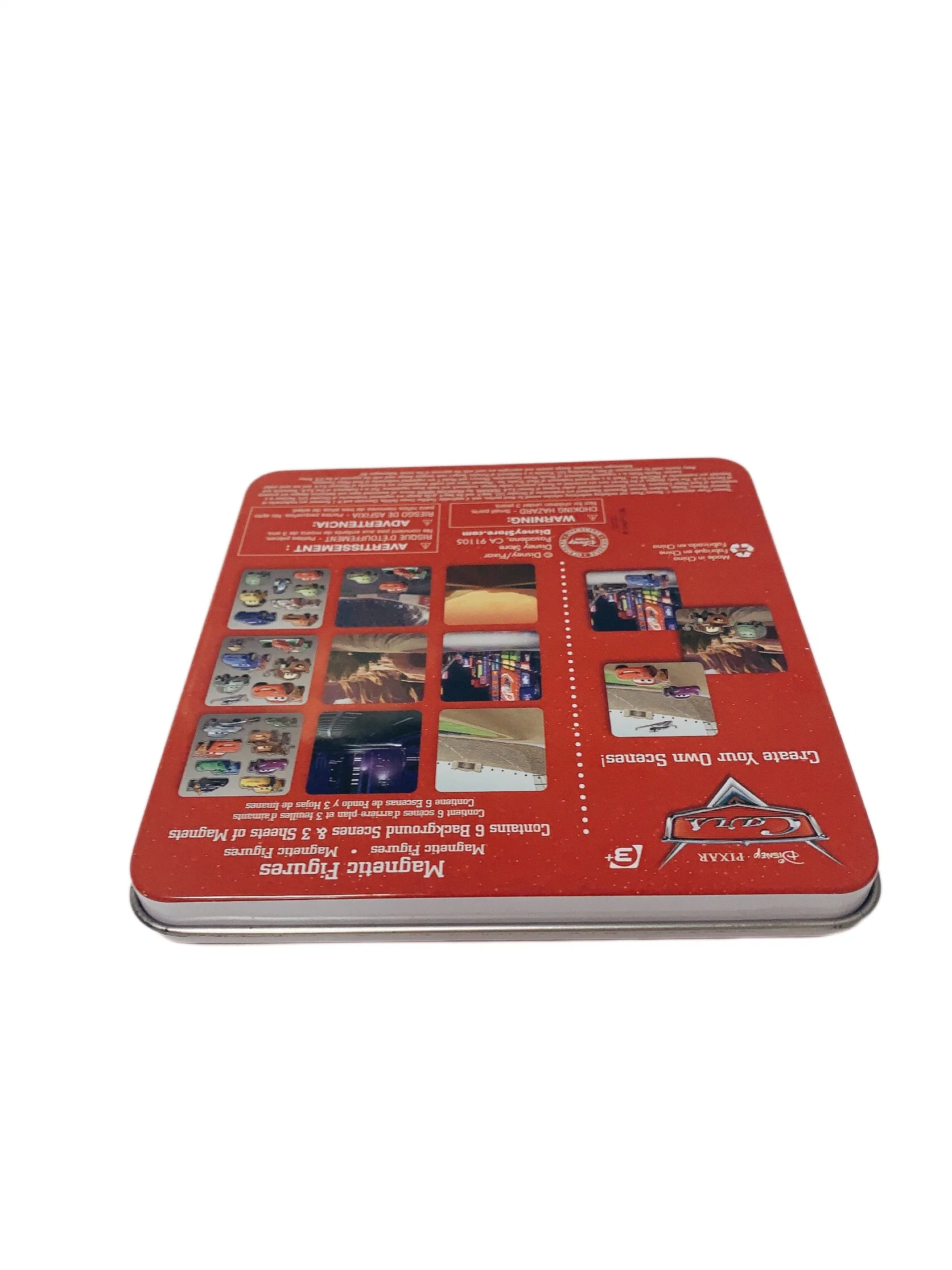 Square Shape DVD Tin Box, Metal Tin Case for CD and DVD Metal Tin Box for CD DVD Packaging CD DVD Storage Packaging Gift Tin Box