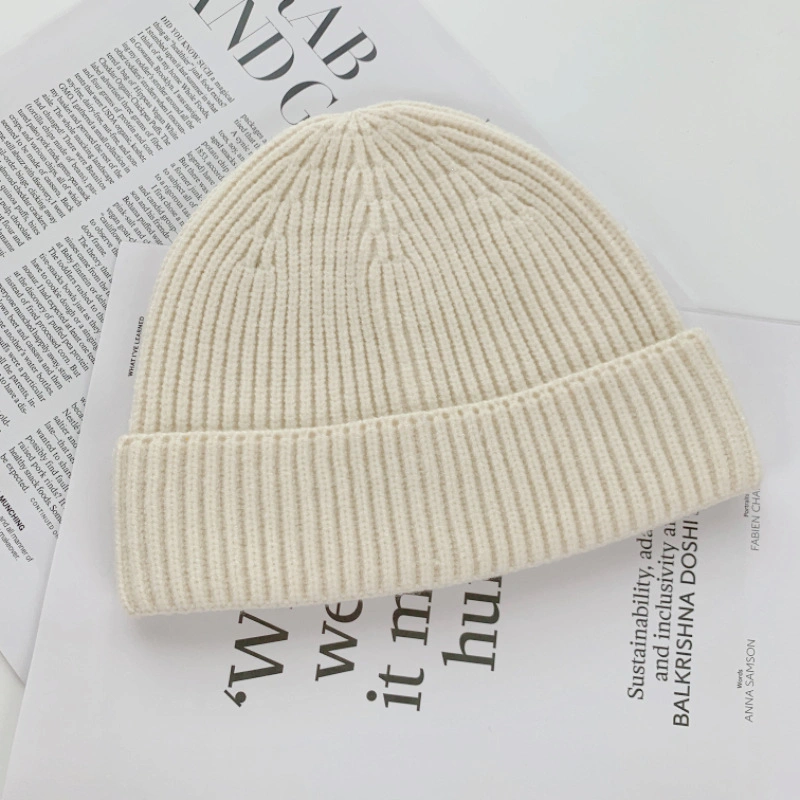 Men Women Unisex Warm Plain Solid Winter Knit Beanie Cap