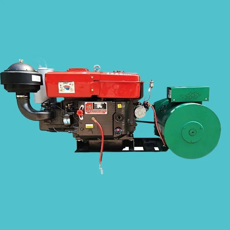 Gas Diesel Electric Generator 10 Kw 15 Kw Horizontal Engine Compression Automatic Cooling Water Origin Oil Heat Electrical Year