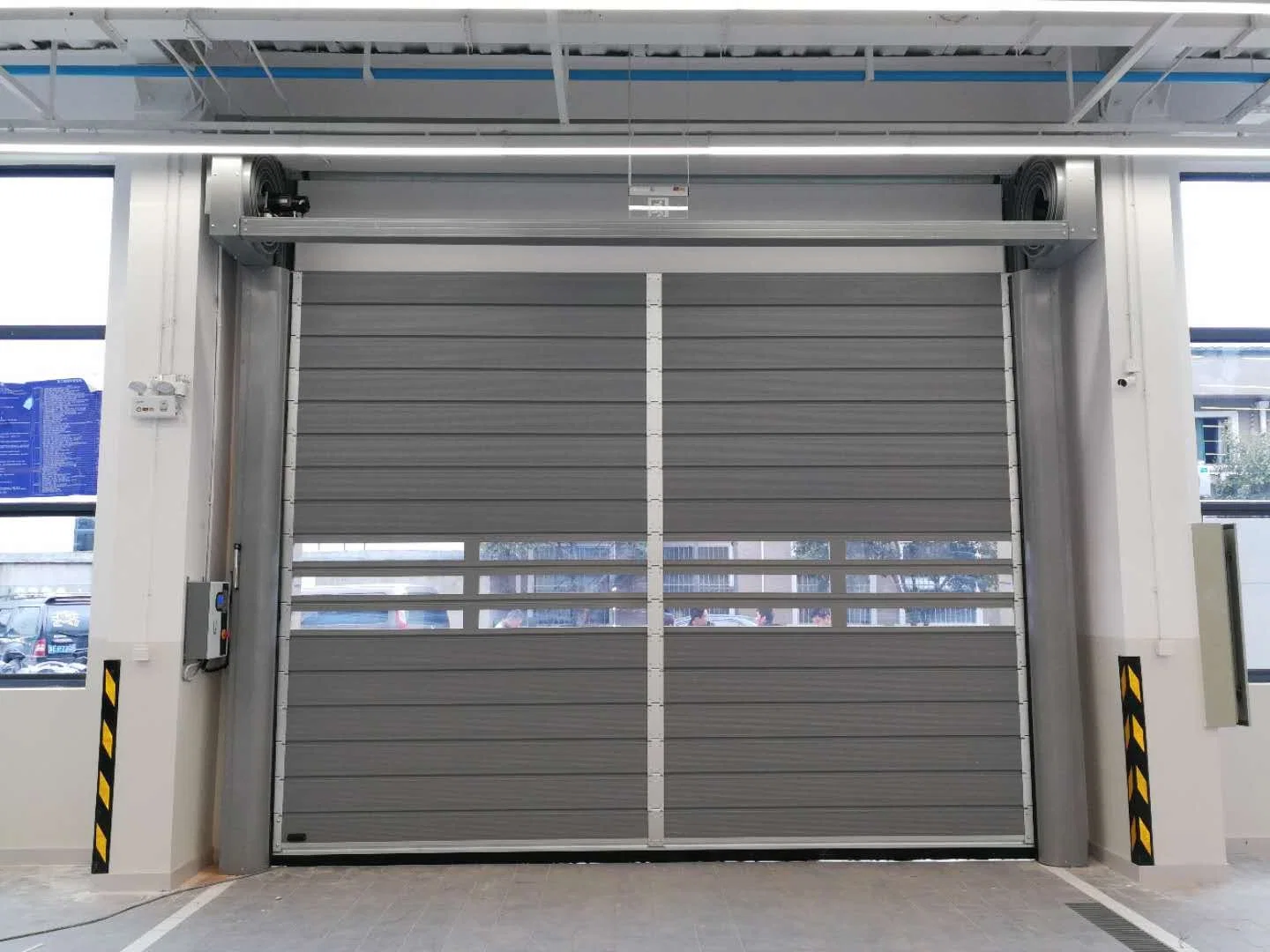 High Speed Rapid Roll up Fast Roller Shutter Spiral Security Garage Door