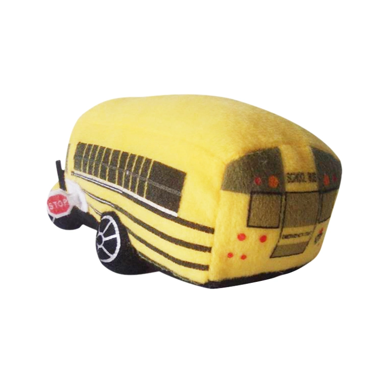 Intellectually Beneficial Baby Toy Wholesale/Supplier Custom Plush Stuffed Cartoon School Bus Toy