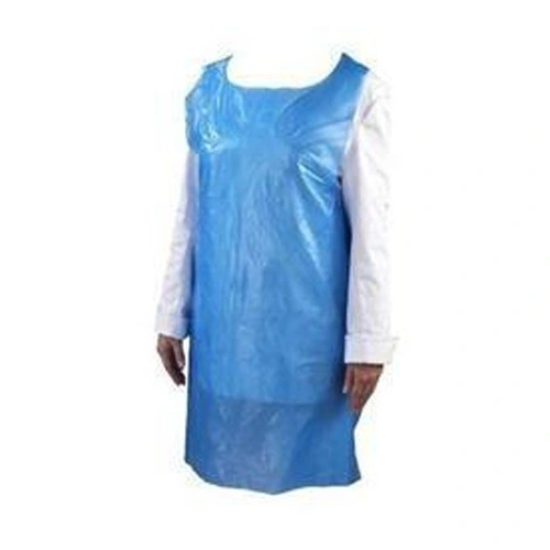 Tablier jetable imperméable en plastique sans manches