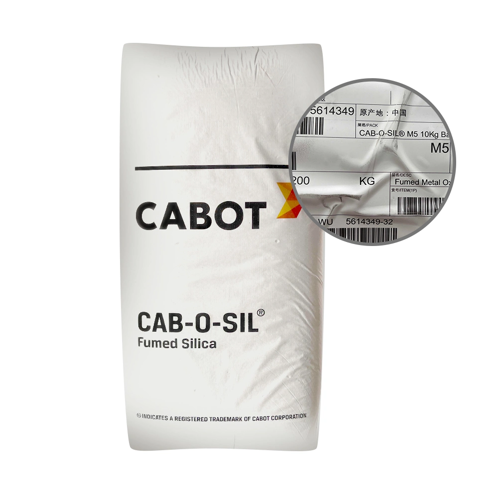 China Hot Sale Chemical Auxiliary Cabot Cab - o-Sil M-5 para Solar Célula