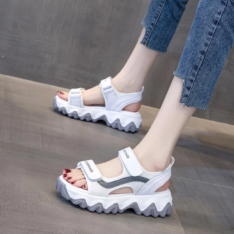 2023 Fashion Women Shoes Sandals Open Toe PU Outdoor Lady Sandals Shoes