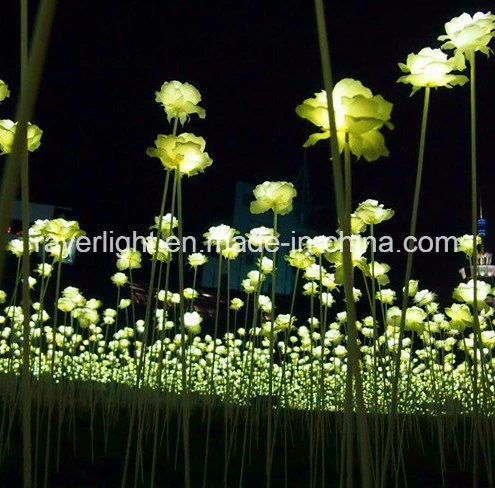 LED Garden Landscaping Changing Color Flower Lights LED Decorative Ornaments