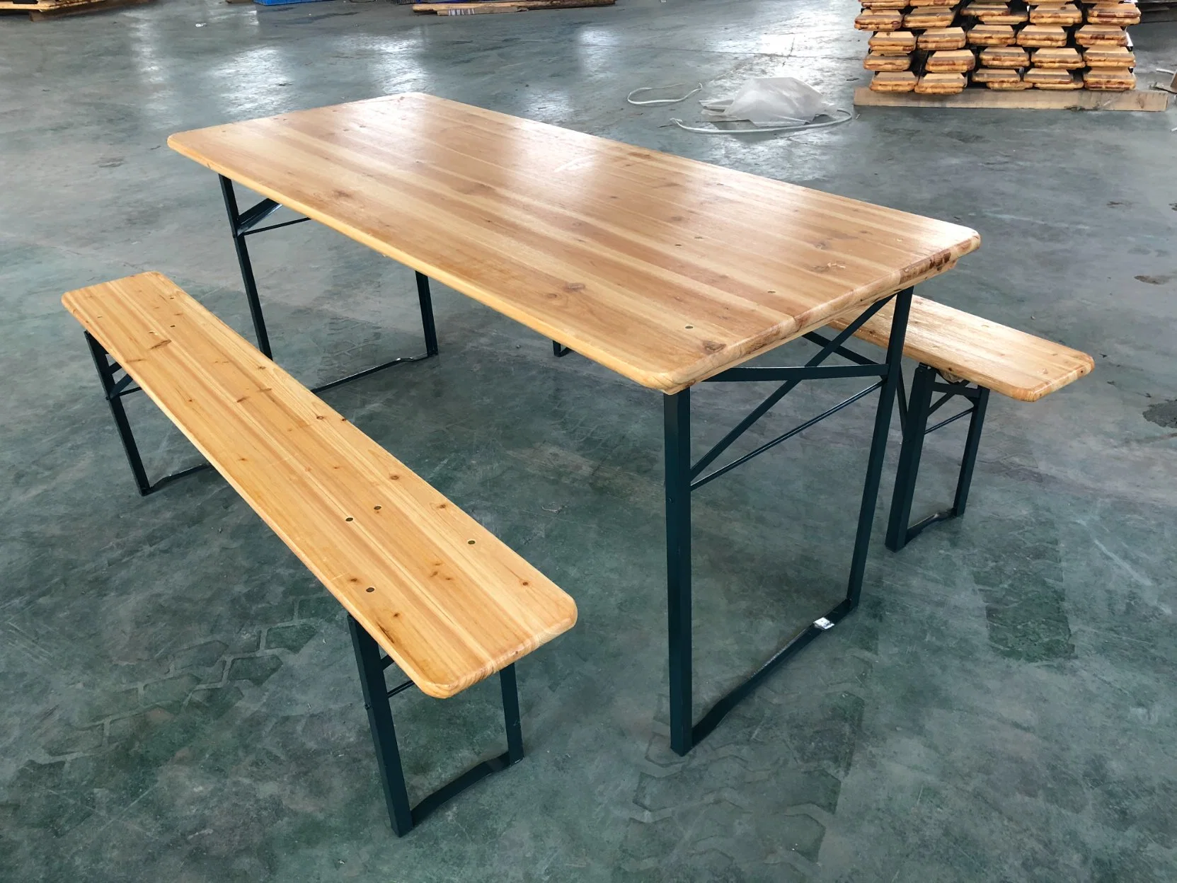 Muebles de exterior jardín Plegable de Madera de la cerveza de Picnic Tabla