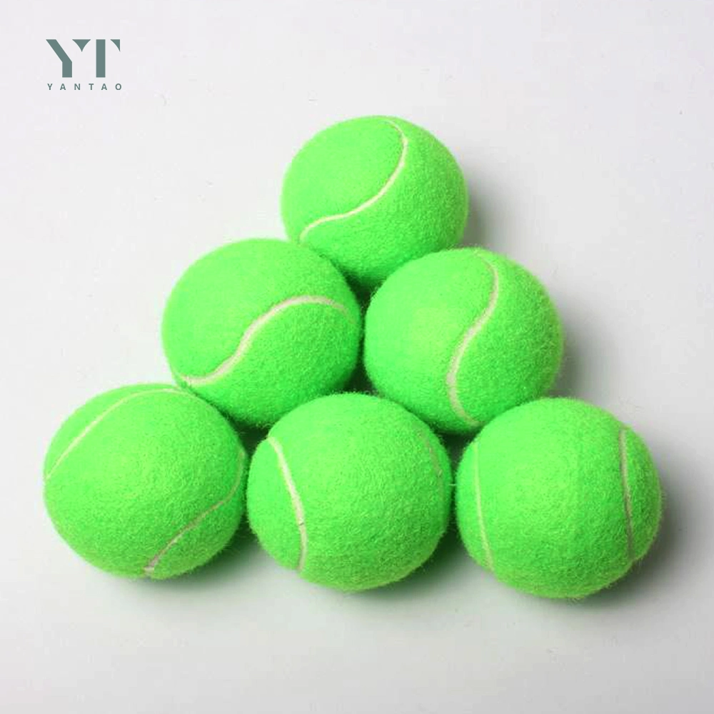 Atacado Pet Products logotipo personalizado diâmetro Eco-friendly borracha Pet Tennis Bolas Pet Safe Dog brinquedos para treino de exercício