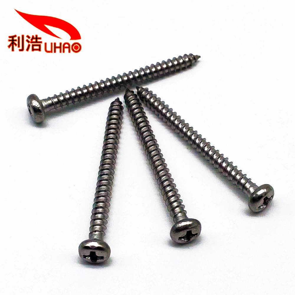 3.5*40PA 304 Stainless Steel Phillips/Crosss Round Head Self-Tapping/Wood Screw