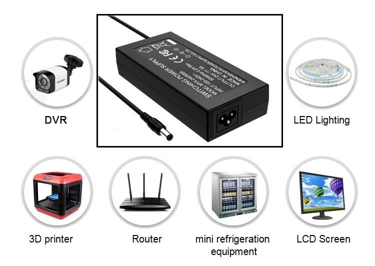 OEM 100 240V AC 50/60HZ 120W 12V 19V 15V 8A 7,1A 10A Fuente de alimentación de sobremesa 24 voltios 5 a ac/dc Adaptador de corriente