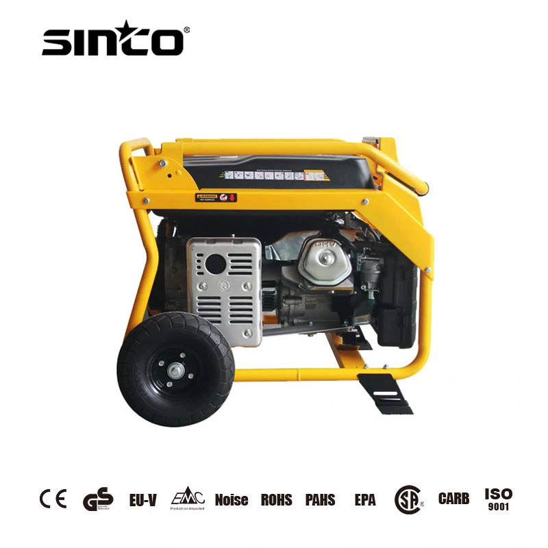 5kw Single Phase Recoil Start Electric Start Copper Wire Fuel Gas Gasoline Petrol Generator