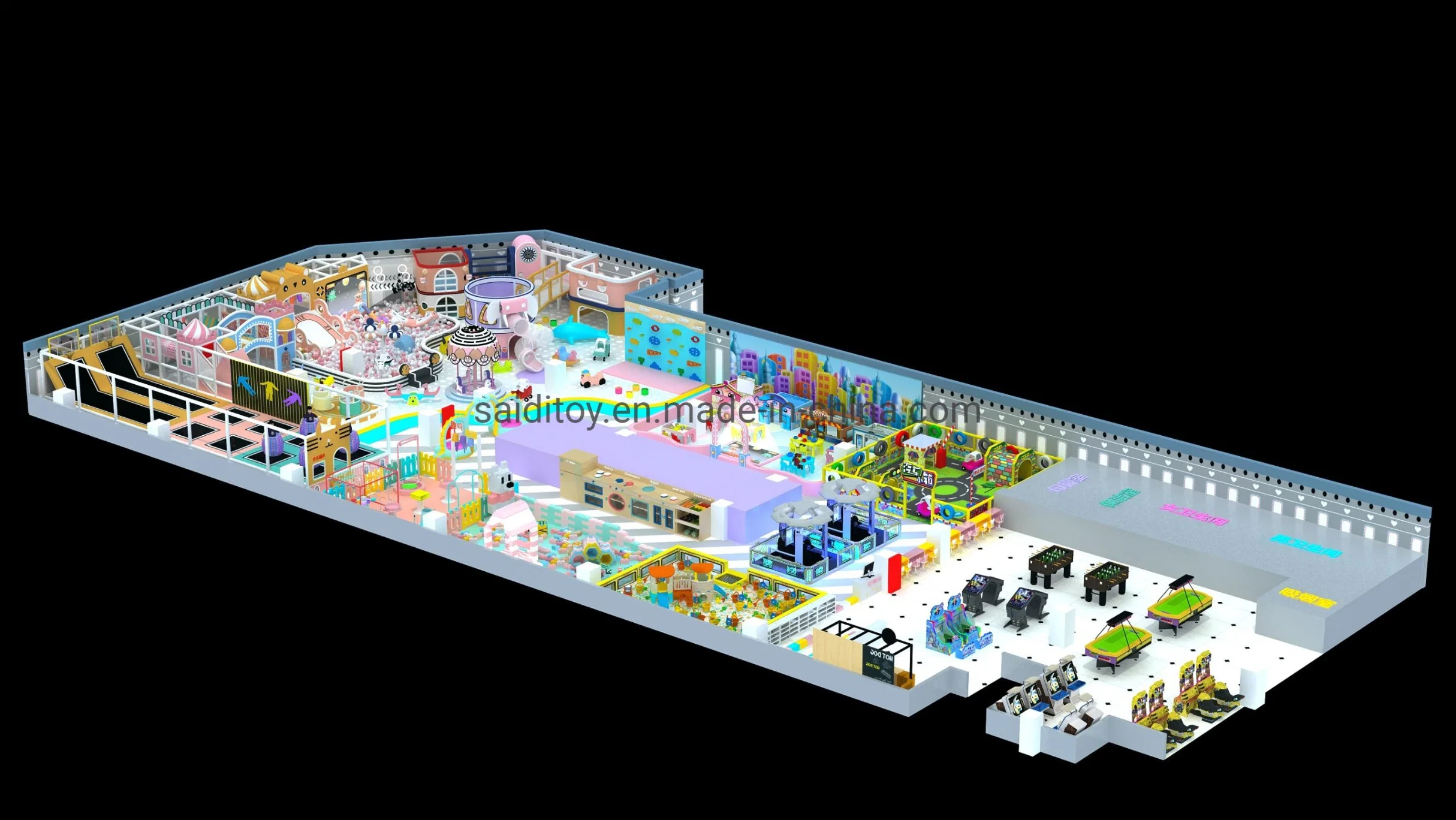 Large Shopping Mall, Amusement Castle, Indoor Playground Equipment