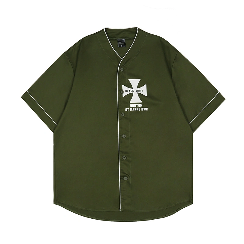 Maillots de baseball de maille écran Tee-shirt de sport d'impression