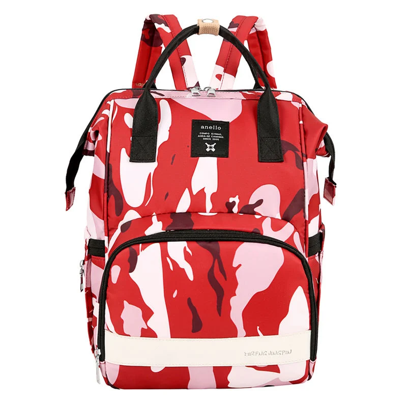 Custom All Over Printing Camouflage Oxford Baby portátil Diaper Bag