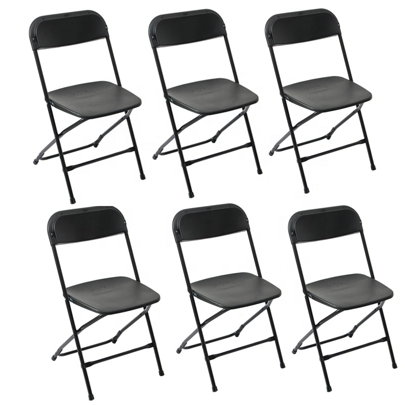 Luxury Black Traditional Outdoor Furniture Garden Plastic Folding Chair for Events