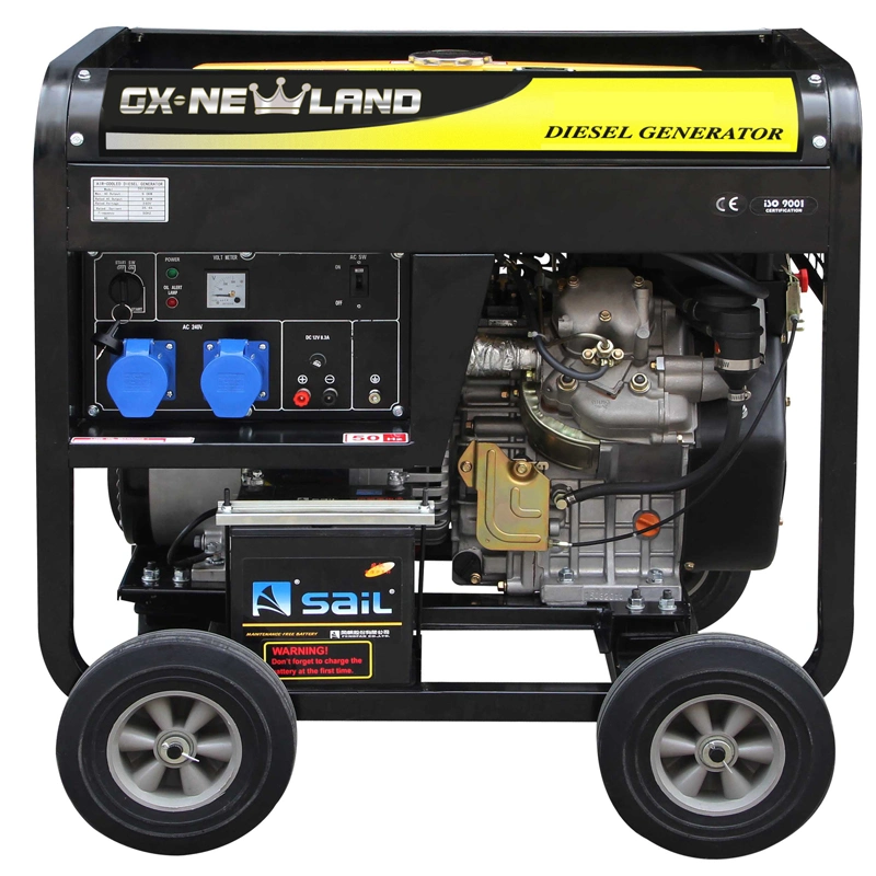 Dg12000e 8.5kw Diesel Generator Open Frame with Wheels