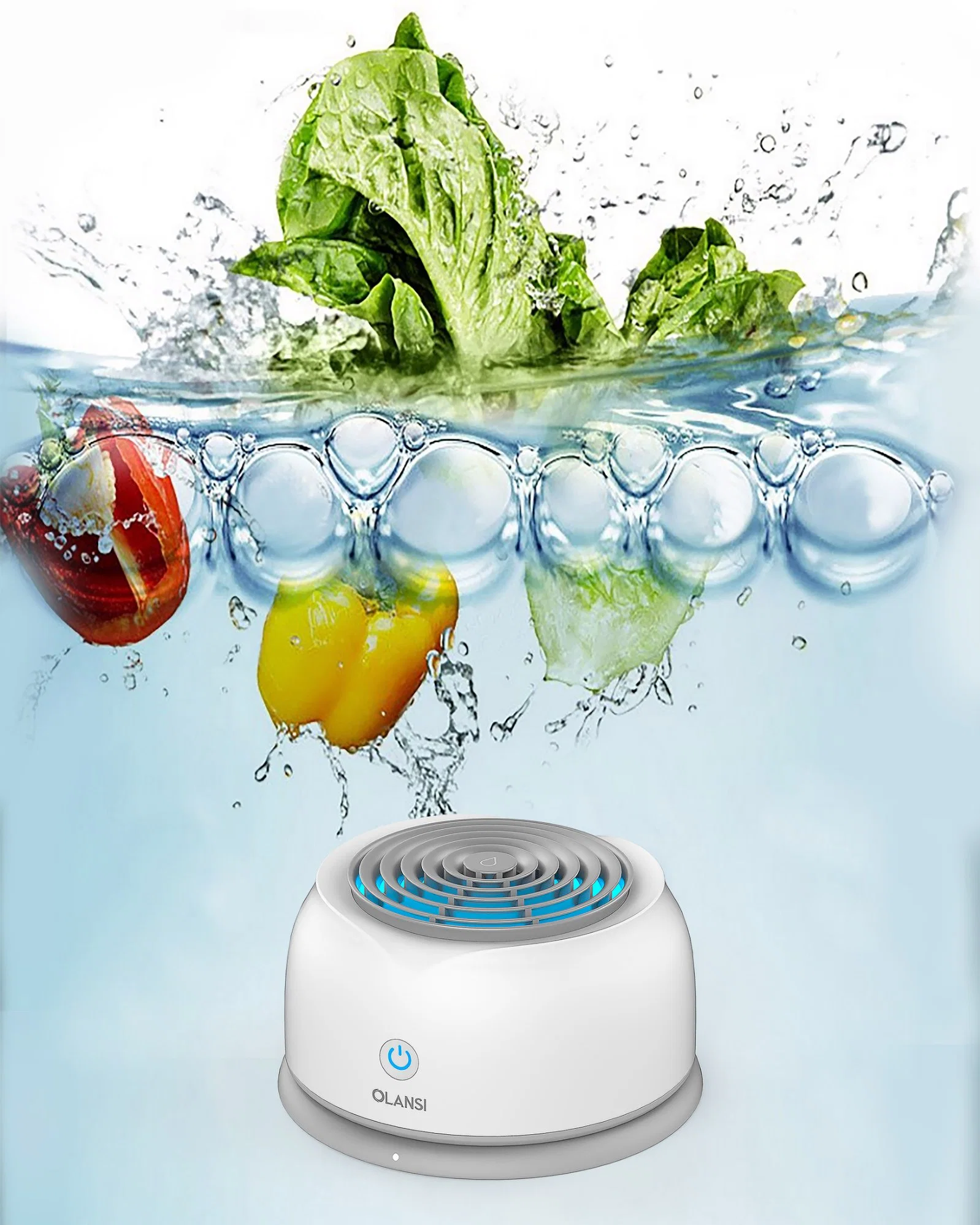 Wireless Inductive Charging High Concentration of Hydroxyl Washer Fruit and Vegetable Washing Machine 4400mAh