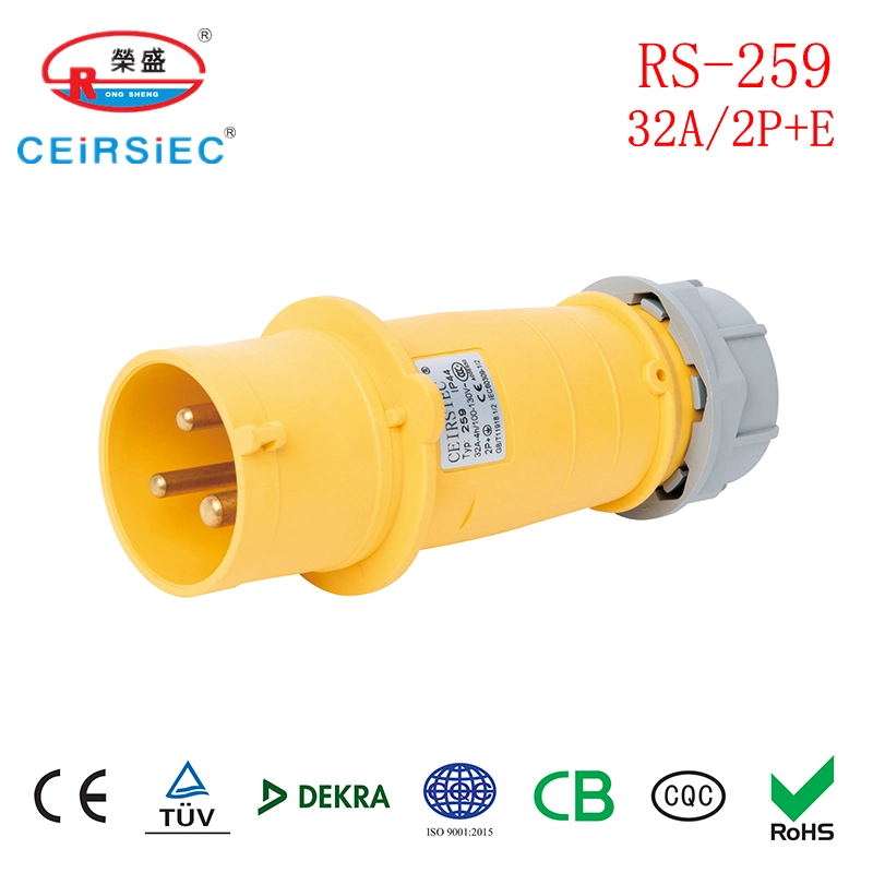 Resistente al agua de 32 amp a 3P 110V enchufe macho Industrial