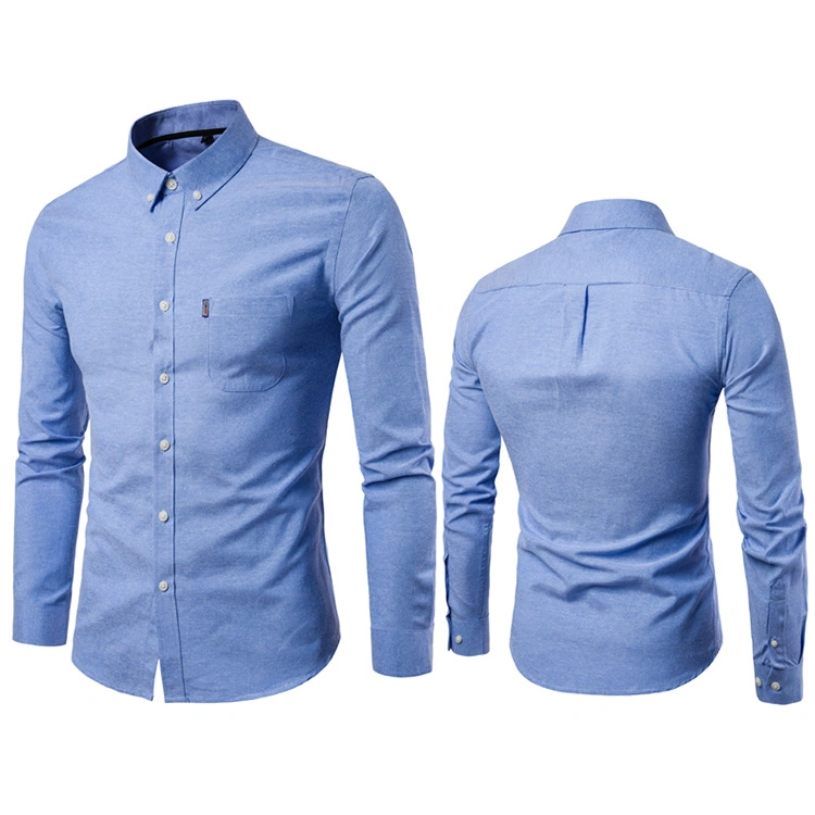 2023 Nouvelle chemise habillée pour hommes en coton 100% personnalisée, coupe slim ou ample, à manches longues, en oxford, décontractée, formelle, en flanelle, pour les affaires