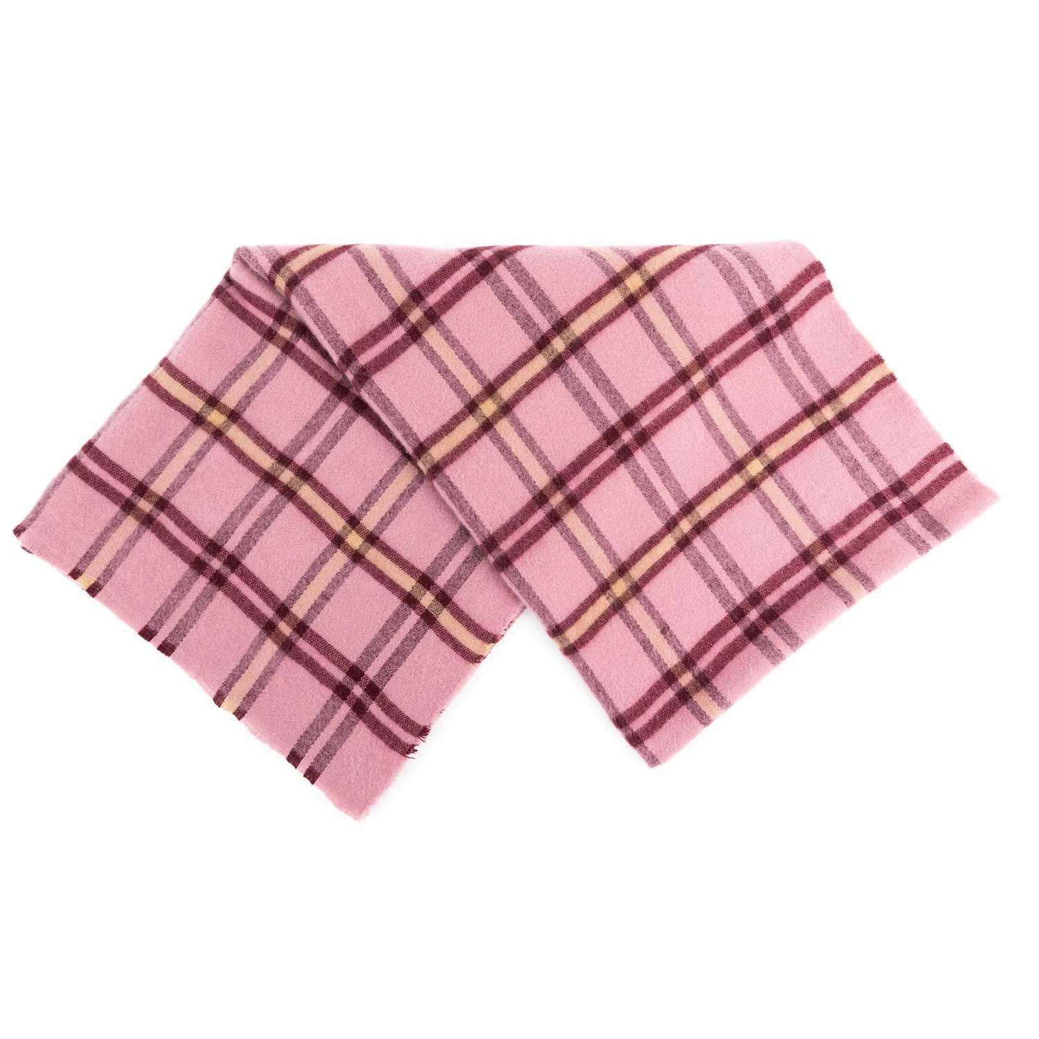 Home Rui Women Men Spring Fall Pink Woven Tassel Plaid Lattice Veronz Super Soft Classic Nova Scottish Large Cozy Oversize Cappa Tippet Turban Textural Scarf