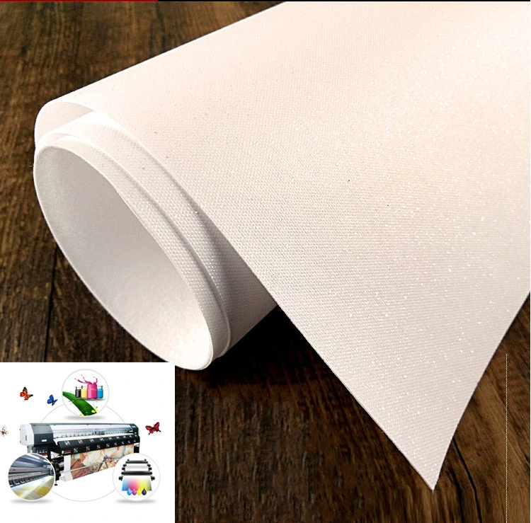 Revêtement mural blanc blanc jet d'encre blanc imprimable par UV Eco Solvent Tissu