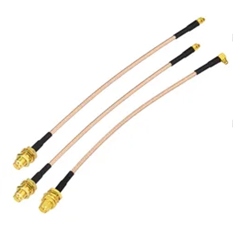 Rg316 TNC UHF Coaxial Pigtail RF Jumper Cable with SMA Female Bulkhead to MMCX