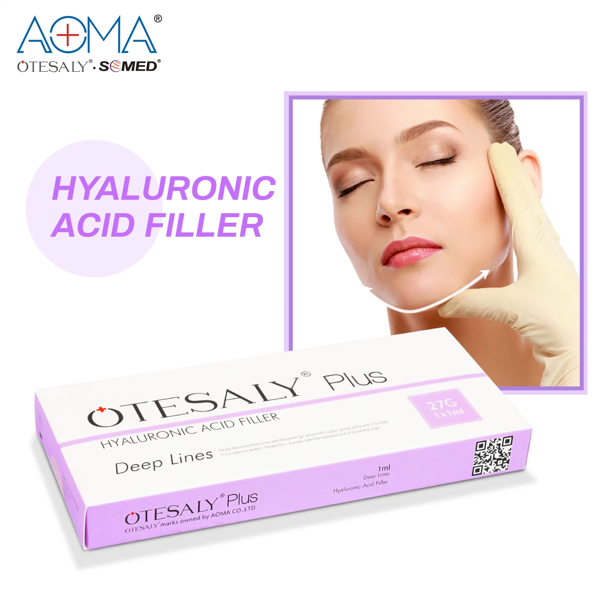 Otesaly 1ml Cross-Link Hyaluronic Acid Dermal Filler Use for Lip Filler Hyaluronic Acid Lip Filler