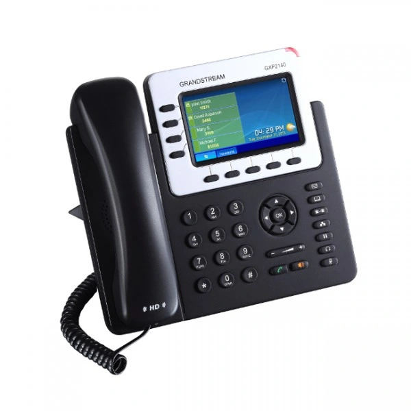 Un téléphone IP Entreprise polyvalent GXP2140 4 lignes, avec jusqu'à 4 comptes SIP, 4 touches de ligne de couleur double IP Phone GXP2140