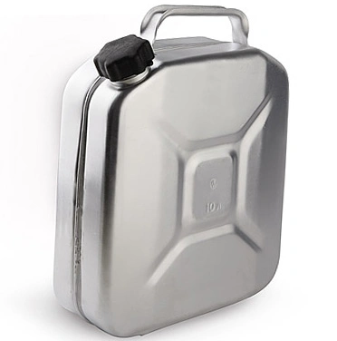 20L Aluminum Journey Can Utility Jug Jeep Can Jerry Diesel Fuel Water Can with Screw Cap