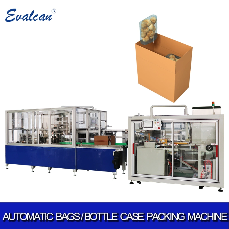 High Speed Pouch Carton Packing Machine for Plastic Bag Carton Box