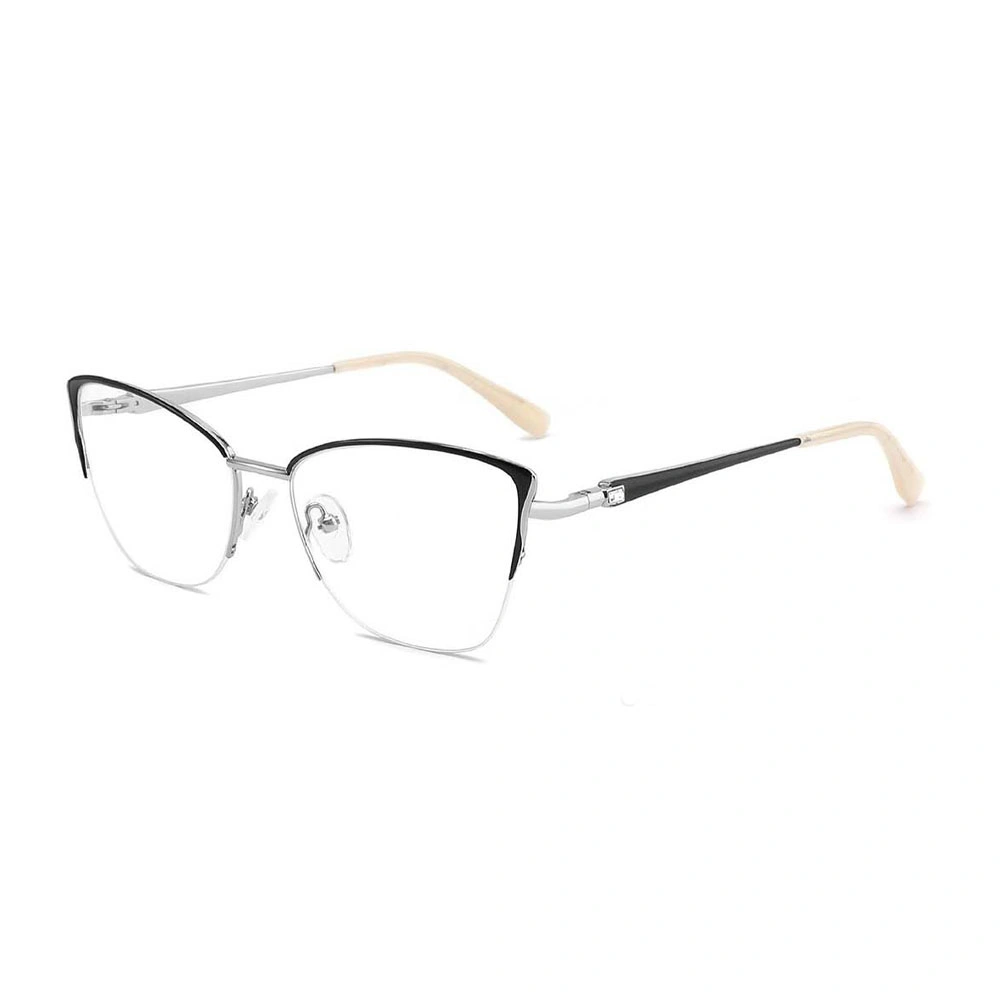 Gd Cat Eye Europe Design Femmes Montures de Lunettes en Métal Lunettes Optiques