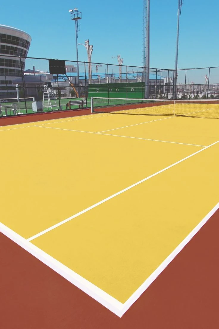 Flyon Pickleball portátil Roll Layer base Sport Court Pintura acrílica Y arena