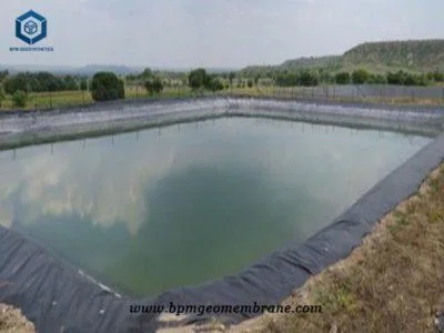 Geotex Membrane Pond Liner UK Geomembrana HDPE 40 Mils Huge Pond Liner HDPE Geomembrane Malaysia Geotextiles and Geomembranes