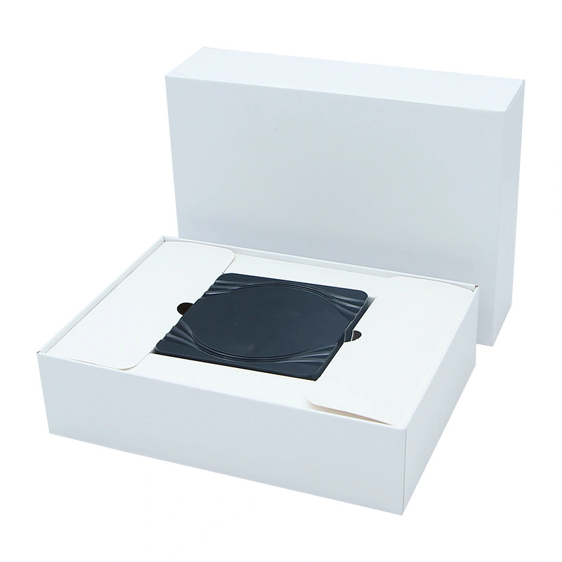 Teléfono móvil de energía móvil caja blanca Caja de cartón reciclable de electrónica de consumo de productos creativos de pequeñas Caja con papel ecológica insertar