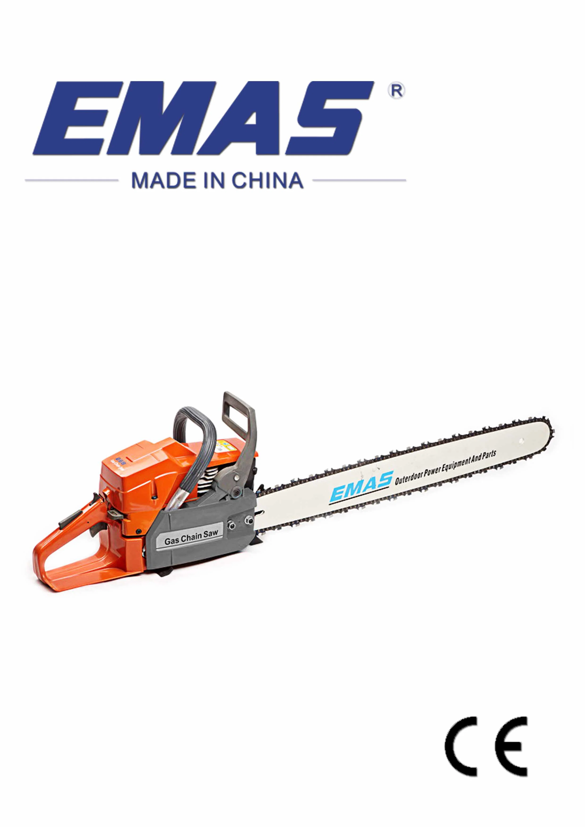 Emas 69cc Garden Tools Gasoline Chain Saw with Ce Certificate